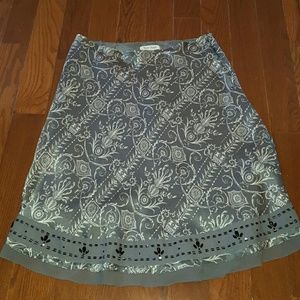 White House Black Market Silk Skirt
